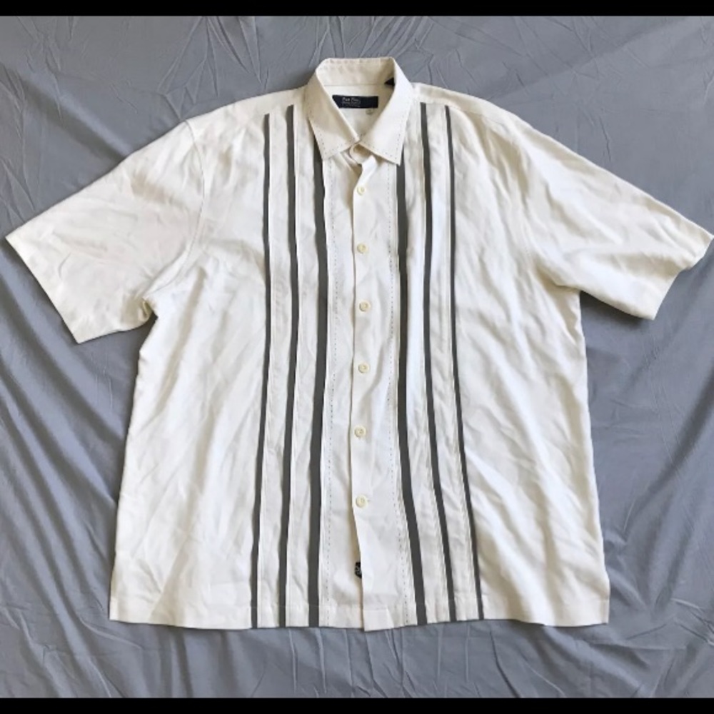 Nat Nast White Button Down Shirt XL